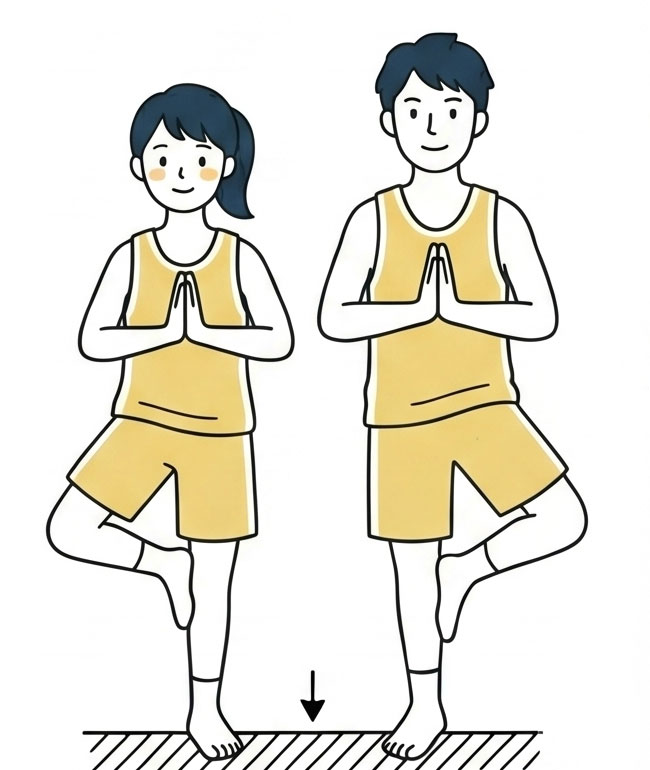 バランスが安定する