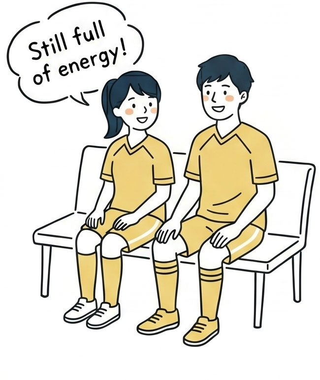 疲れにくくなる
