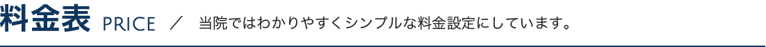 料金表